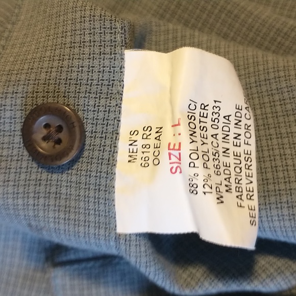 Woolrich men's size L short sleeve button down casual with logo - Picture 3 of 12